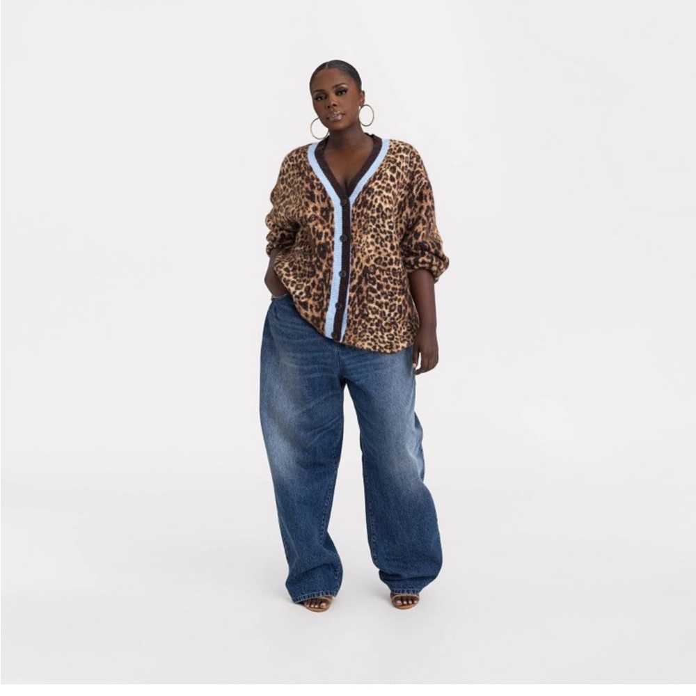 Leopard Print Women's Cardigan